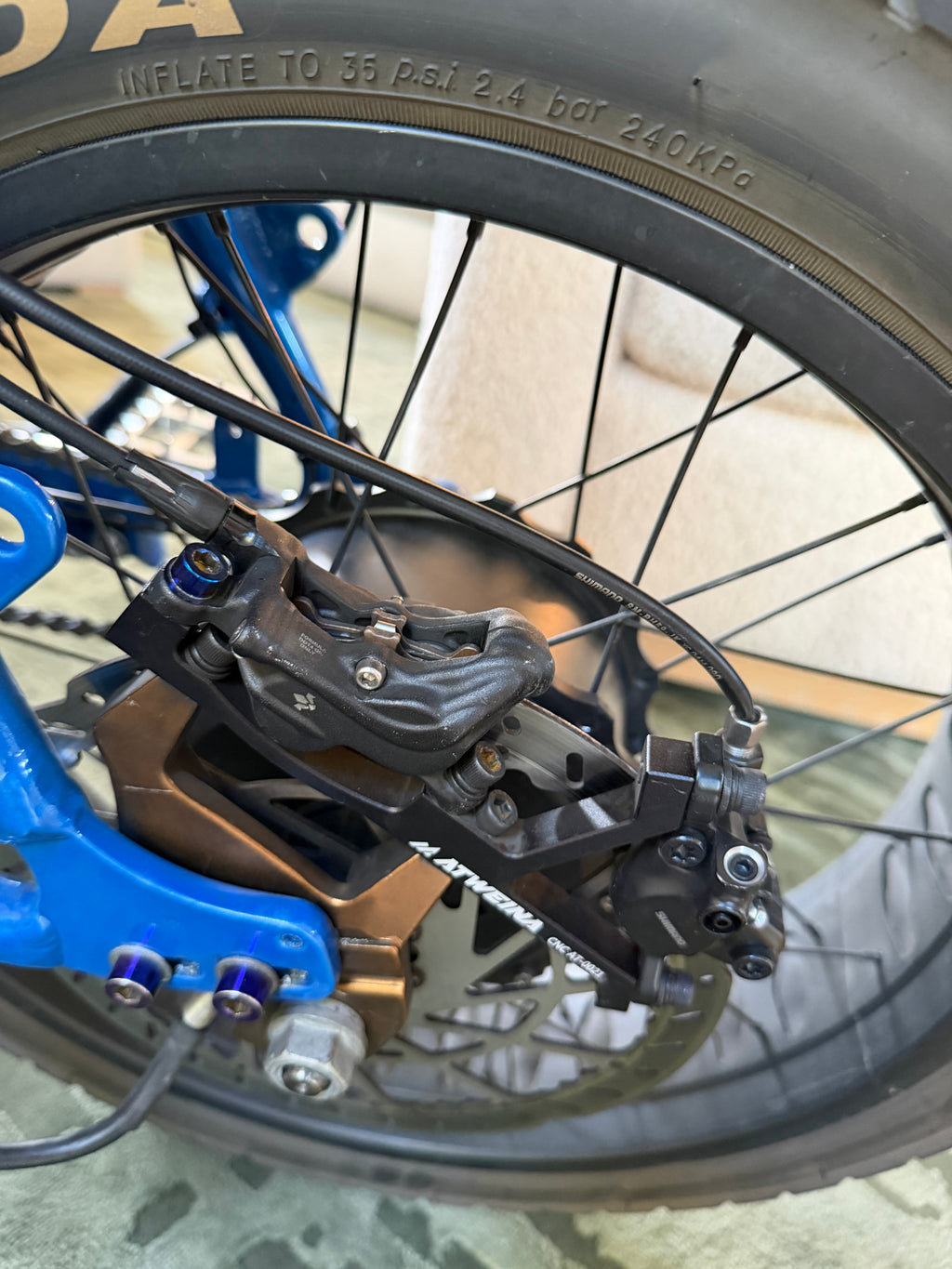 Dual caliper for all street illegal bike