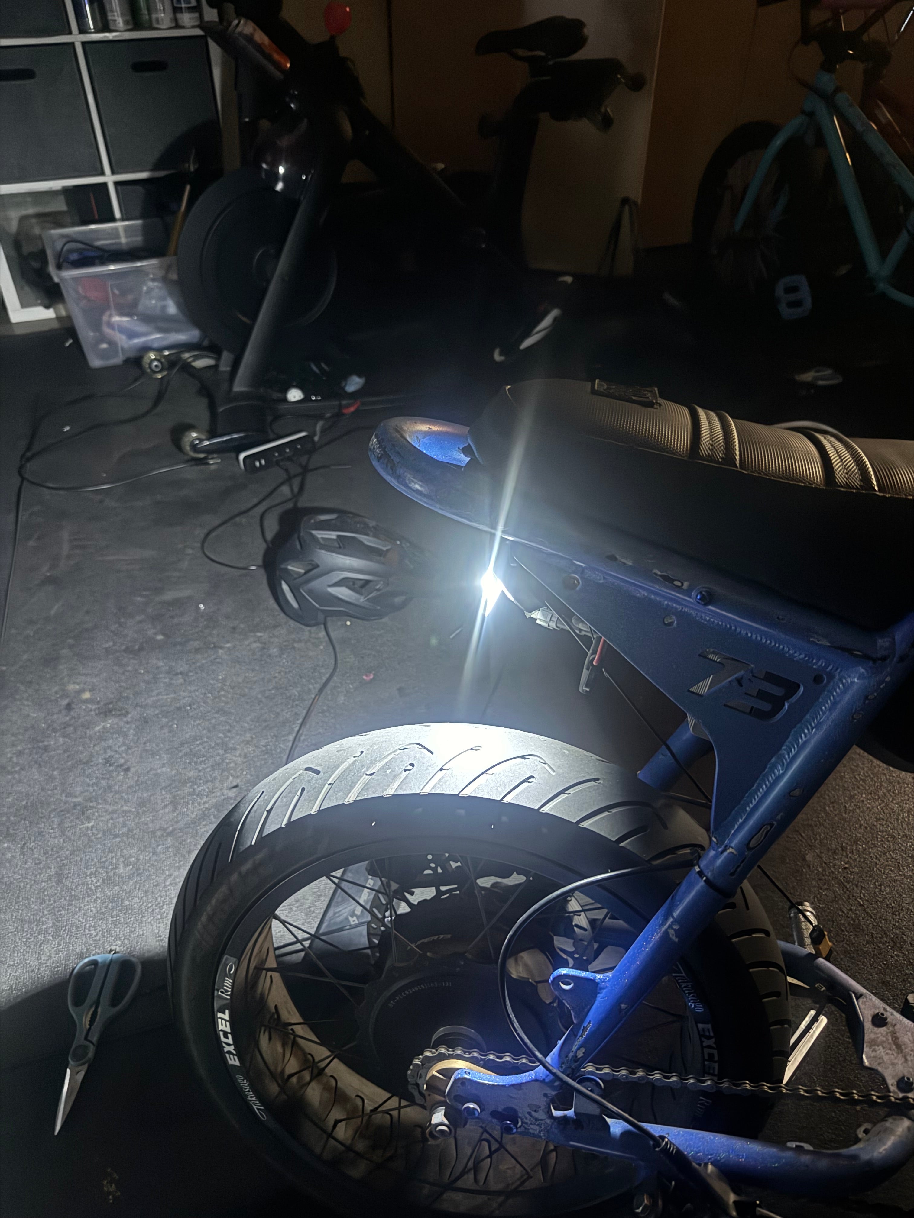 Battery powered rock light