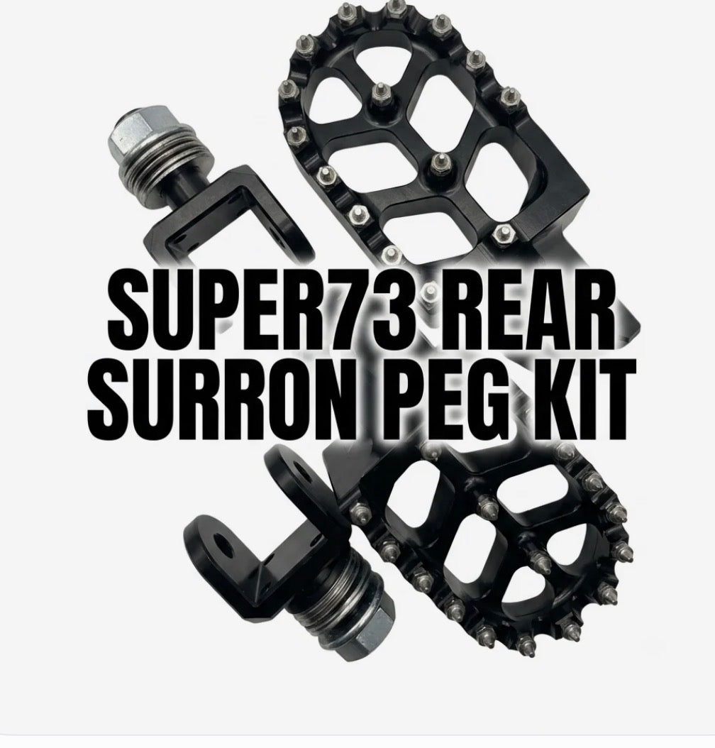 OH MOTO Surron-Style Rear Moto Pegs for Super73